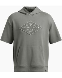 Under Armour - Relaxed Fit Drop Shoulder Hooded Sweatshirt - Lyst