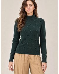 James Lakeland - Floral Roll Neck Jumper - Lyst