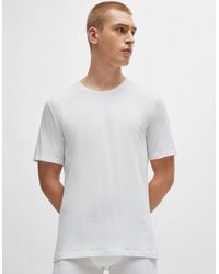 BOSS - Boss Mix & Match Stretch-Cotton Regular Fit T-Shirt With Logo Detail - Lyst