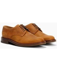 Chapman & Moore - Plain Derby Country Oiled Leather Tan Shoes - Lyst