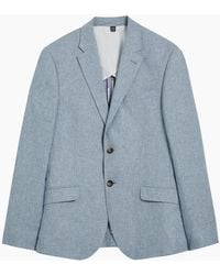 Ted Baker - Damaskj Slim Cotton Linen Blazer Jacket - Lyst