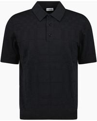 Burberry - 'Kieran' Knit Polo-Shirt - Lyst