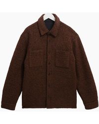 Wax London - Mount Bobble Wool Reversible Overshirt - Lyst