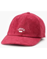 Levi's - Levi's Lazy Girl Logo Print Wordmark Dad Cap - Lyst