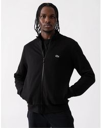 Lacoste - Regular Fit Brushed Fleece Zippered Sweatshirt - Lyst
