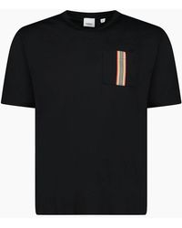 Burberry - 'Ellison' Stripe Pocket T-Shirt - Lyst