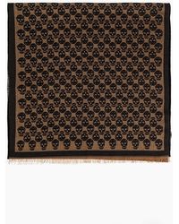 McQueen - Skull Monogram Scarf - Lyst