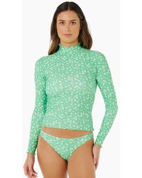 Rip Curl - Rip Curl Surf Side Upf Long Sleeve Rash Vest - Lyst