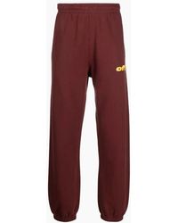 Off-White c/o Virgil Abloh - Thunder Stable Slim Sweatpants Barolo - Lyst