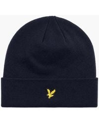 Lyle & Scott - Lyle & Scott Merino Beanie Hat Dark - Lyst