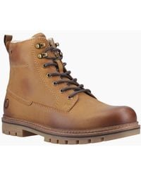 Cotswold - Clanfield Leather Tan Ankle Boots - Lyst