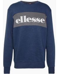 Ellesse - Sweatshirts Crew Neck Long Sleeve Heavy Warm Pullover Winter Jumper - Lyst