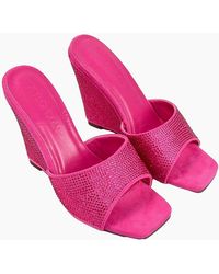 XY London - Ladies Peggie Rhinestone Wedge Mules - Lyst