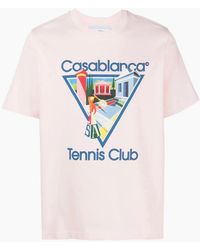 CASABLANCA - Le Joueuse Tennis Club T-Shirt - Lyst