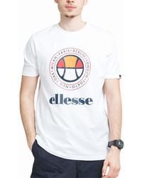 Ellesse - Campa T Shirts Crew Neck Short Sleeve Cotton Summer Holiday Tee New - Lyst