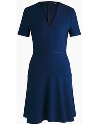 BOSS - Dirosa V-Neck Short Sleeve Knee Length Dress - Lyst