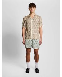 Lyle & Scott - Botanical Print Swim Shorts - Lyst