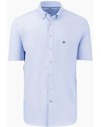 Fynch-Hatton - Fynch-Hatton Short Sleeved Oxford Shirt Light - Lyst