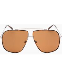 Guess - Lens Shiny Light Ruthenium Sunglasses - Lyst