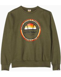 Ellesse - Sweatshirts Crew Neck Long Sleeve Heavy Warm Pullover Winter Jumper - Lyst