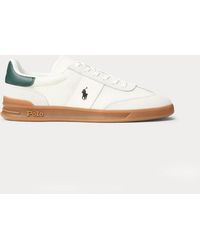 Polo Ralph Lauren - Hrt Aera Pp Court Trainers Bianco/College - Lyst