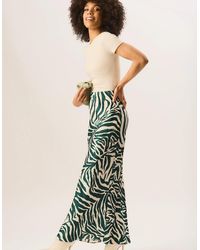 Gini London - Zebra Bias Maxi Skirt - Lyst