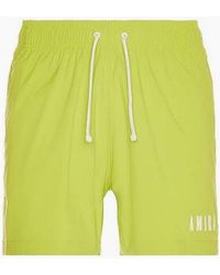 Amiri - Core Logo Swim Shorts Lime - Lyst