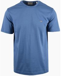 GANT - Reg Fit Shield T-Shirt Horizon - Lyst
