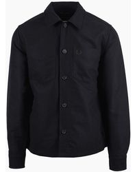 Fred Perry - Brushed Twill Overshirt - Lyst