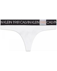 Calvin Klein - 1981 Bold Cotton Thong - Lyst