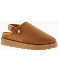 Apache - Chunky Sandals Planted Adjustable Strap Tan Uk Size - Lyst