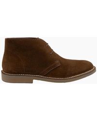 Loake - Sahara Desert Boot Dark Suede - Lyst