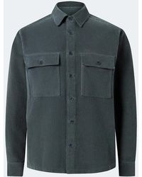 Belstaff - Ravine Corduory Overshirt Petrol - Lyst