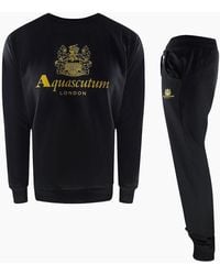 Aquascutum - London Logo Crewneck Tracksuit Pants Set - Lyst