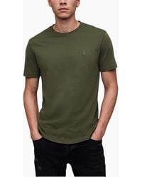 AllSaints - All Saints T Shirts Tonic Crew Neck Short Sleeve Rumskull Plain Casual Tops - Lyst