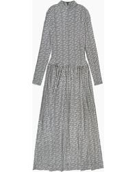 Ro&zo - Petite Houndstooth Dropped Waist Jersey Dress - Lyst