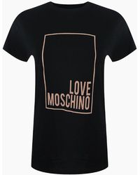 Love Moschino - Box Logo T-Shirt - Lyst