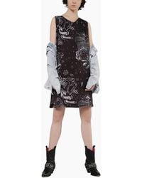 DIESEL - D May Long Dress V Neck Ebony Casual Party Outwear Sleeveless Top - Lyst