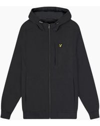 Lyle & Scott - Lyle & Scott Branded Gunmetal Softshell Jacket - Lyst