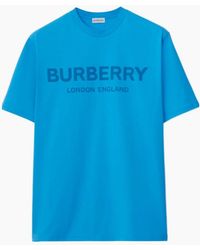 Burberry - London Logo T Shirt Bright - Lyst