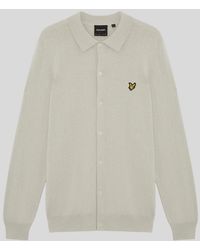 Lyle & Scott - Cotton Merino Knitted Shirt - Lyst