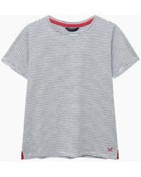 Crew - Perfect Stripe Short Sleeve T-Shirt - Lyst