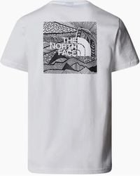 The North Face - T Shirts Box Nse Celebration Crew Neck Graphic Print Summer Tee - Lyst