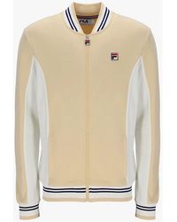 Fila - Settanta Baseball Track Top Jacket Classic/Gardenia - Lyst