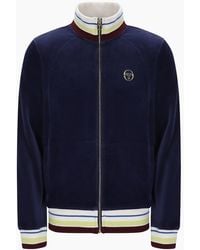 Sergio Tacchini - Sartori Velour Track Jacket Maritime - Lyst