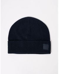 BOSS - Boss Akaio R Beanie With Logo Label - Lyst
