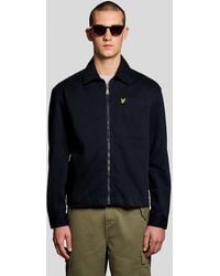 Lyle & Scott - Lyle & Scott Enzyme Wash Zip Overshirt - Lyst