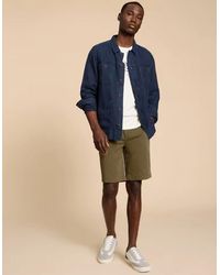 White Stuff - Sutton Organic Chino Short Dark - Lyst