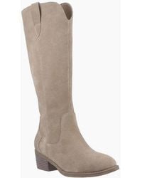 Hush Puppies - Isabella Long Boot Cowboy & Western Boots Taupe - Lyst