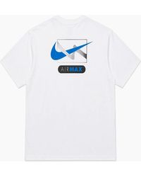 Nike Air Max - T Shirts Crew Neck Gfx Swoosh Cotton Sports Tee - Lyst
